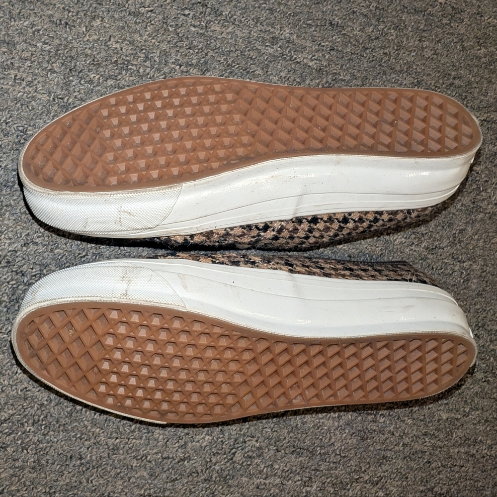 Vans Houndstooth Harris Tweed Brown Low Top Women's Size 10 - Picture 6 of 12